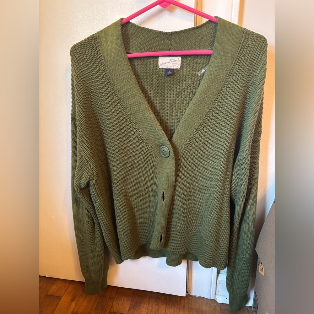 Green Chunky Cardigan